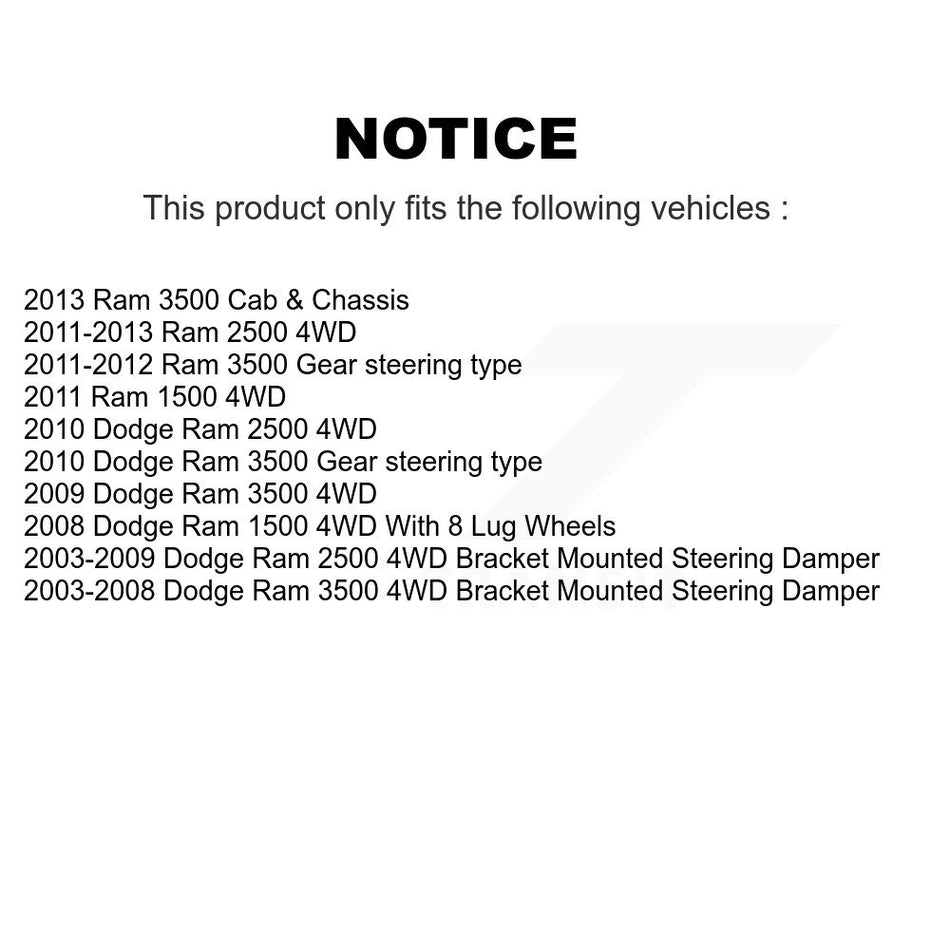 Front Right Outer Steering Tie Rod End TOR-DS300044 For Dodge Ram 3500 2500 1500