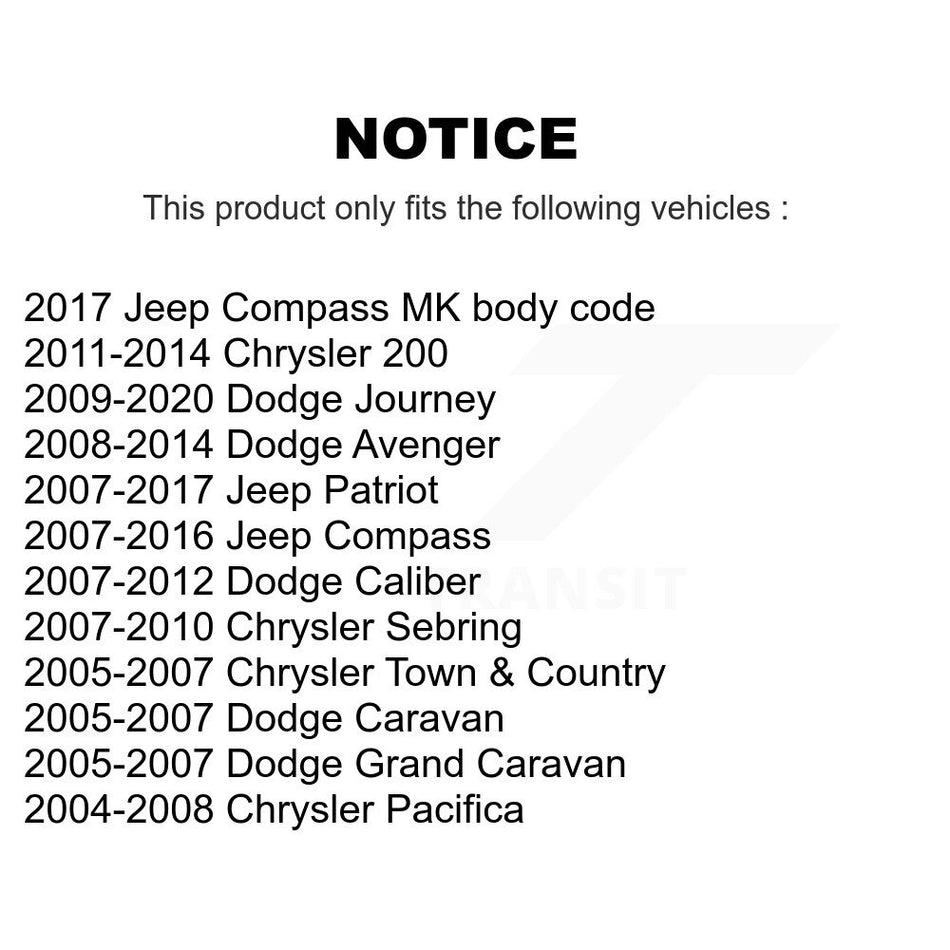 Front Outer Steering Tie Rod End TOR-ES800408 For Dodge Journey Jeep Patriot Chrysler Compass 200 &
