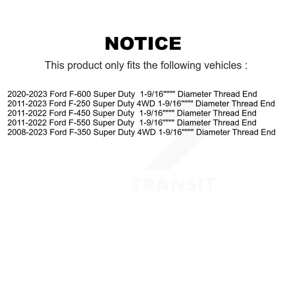 Front Right Outer Steering Arm To Tie Rod End TOR-ES800880 For Ford F-350 Duty