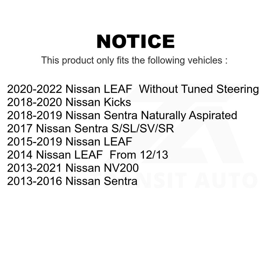 Left Outer Steering Tie Rod End TOR-ES800966 For Nissan Sentra NV200 Kicks LEAF