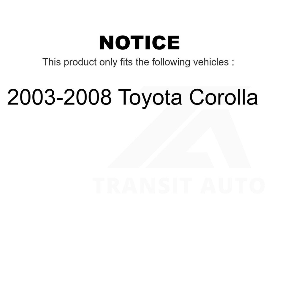 Front Left Outer Steering Tie Rod End TOR-ES80432 For 2003-2008 Toyota Corolla