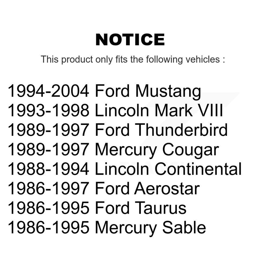 Front Inner Steering Tie Rod End TOR-EV127 For Ford Mustang Thunderbird Aerostar Mercury Taurus Mark