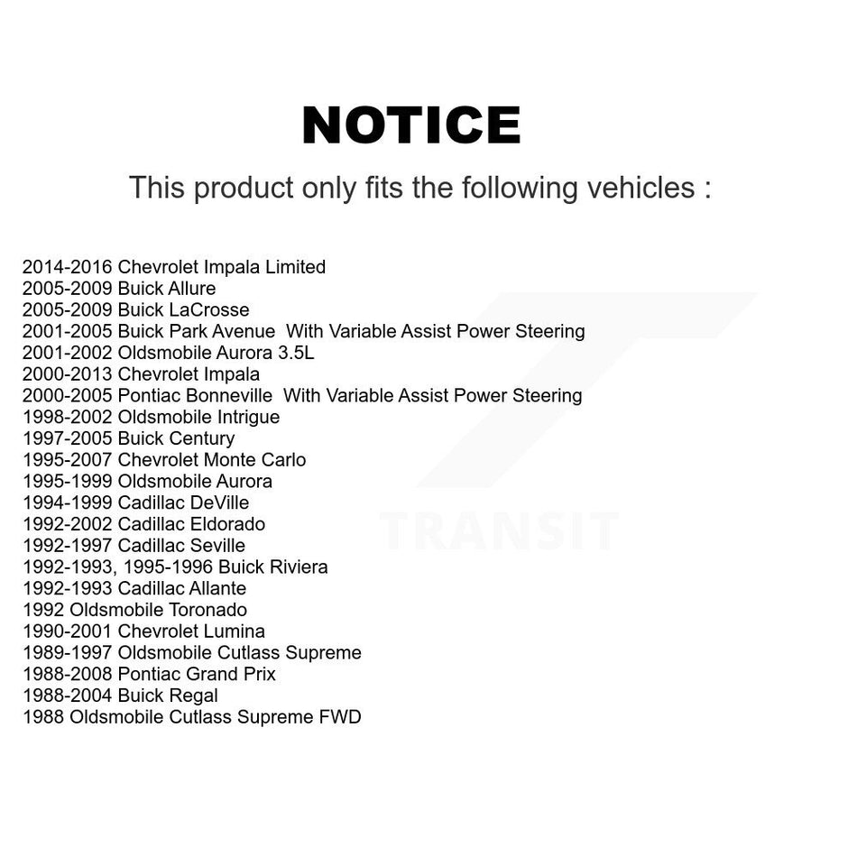 Front Inner Steering Tie Rod End TOR-EV195 For Chevrolet Impala Buick Pontiac Grand Prix LaCrosse