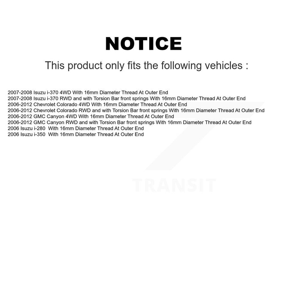 Inner Steering Tie Rod End TOR-EV800300 For Chevrolet Colorado GMC Canyon Isuzu i-280 i-350 i-370