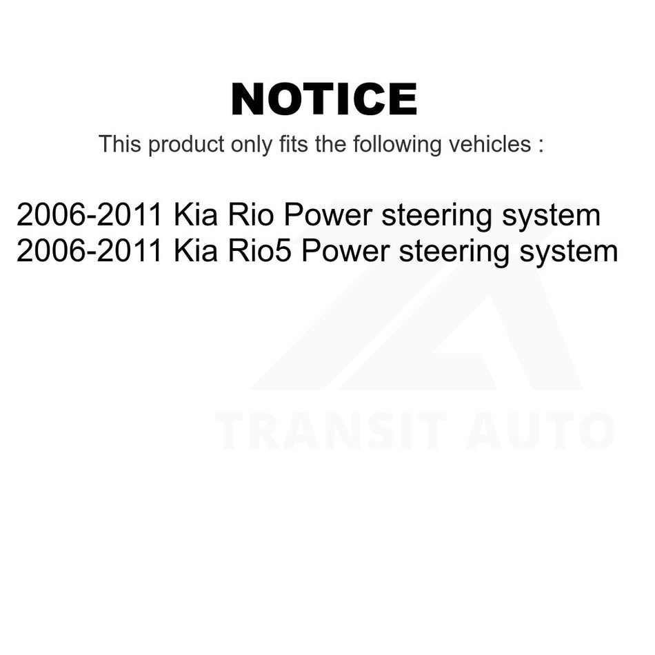 Front Right Inner Steering Tie Rod End TOR-EV800352 For 2006-2011 Kia Rio Rio5 Power steering system