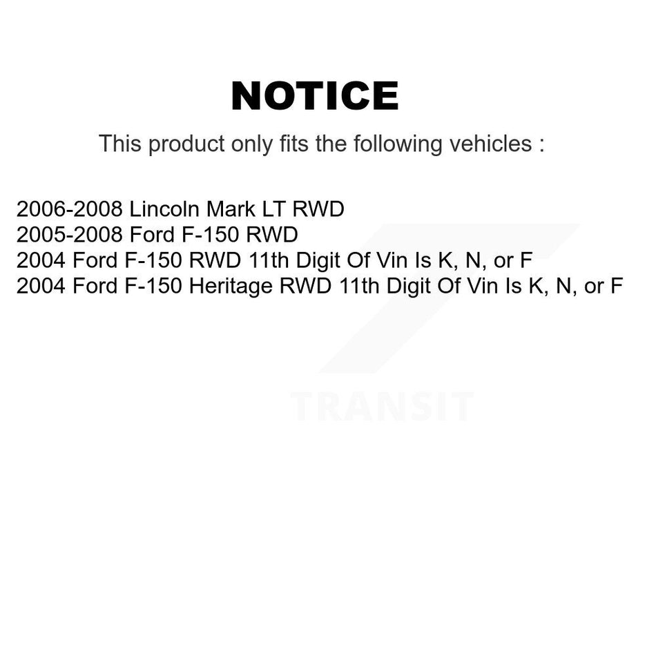 Front Inner Steering Tie Rod End TOR-EV800368 For Ford F-150 Lincoln Mark LT Heritage RWD