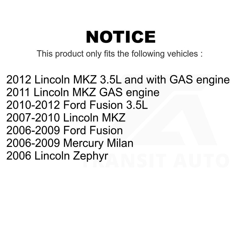 Front Inner Steering Tie Rod End TOR-EV800531 For Ford Fusion Lincoln MKZ Mercury Milan Zephyr