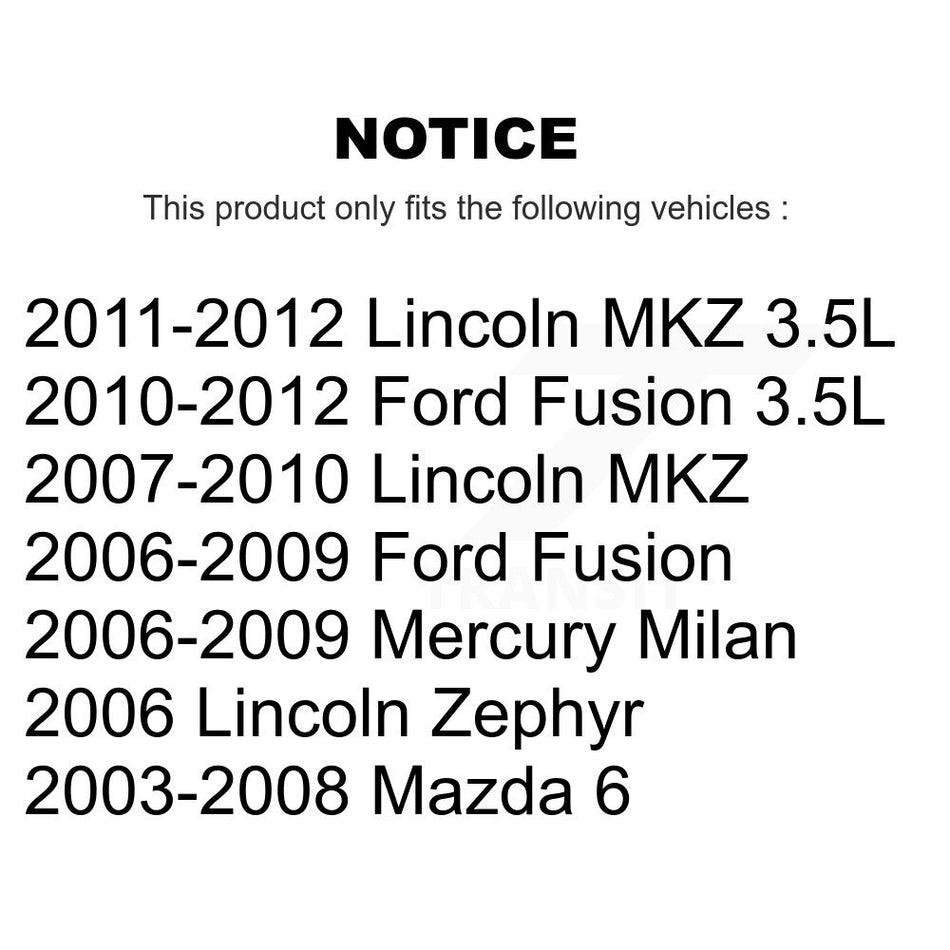 Front Inner Steering Tie Rod End TOR-EV800531 For Ford Fusion Mazda 6 Lincoln MKZ Zephyr Mercury