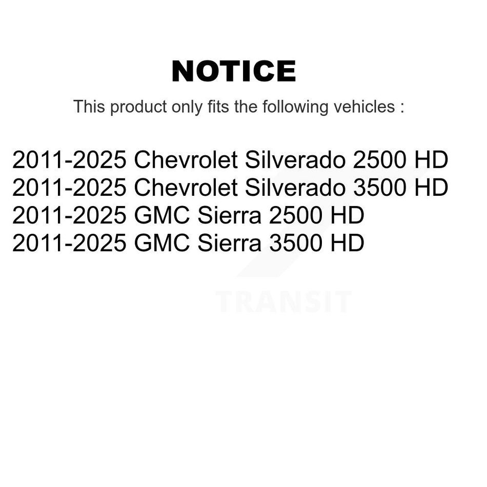 Front Inner Steering Tie Rod End TOR-EV800935 For GMC Chevrolet Sierra 2500 HD Silverado 3500