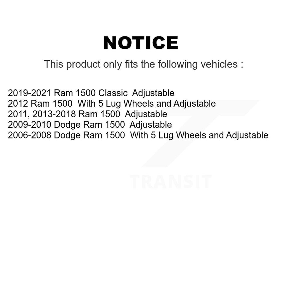 Front Upper Suspension Ball Joint TOR-K100115 For Ram 1500 Classic Dodge