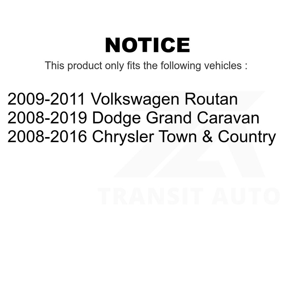 Front Lower Rearward Suspension Control Arm Bushing TOR-K200341 For Dodge Grand Caravan Chrysler Town & Country Volkswagen Routan