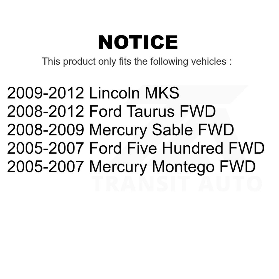 Front Lower Rearward Suspension Control Arm Bushing TOR-K200363 For Ford Taurus Five Hundred Mercury Lincoln MKS Montego Sable