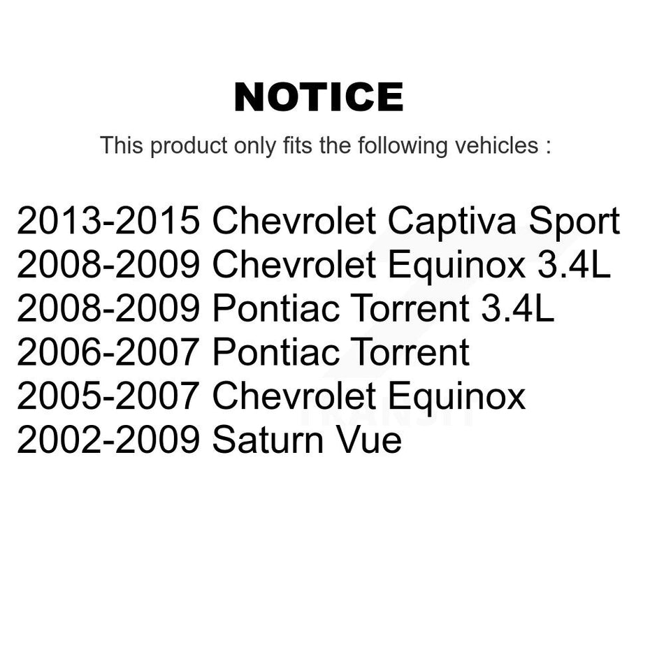 Front Lower Forward Suspension Control Arm Bushing TOR-K200783 For Chevrolet Equinox Pontiac Torrent