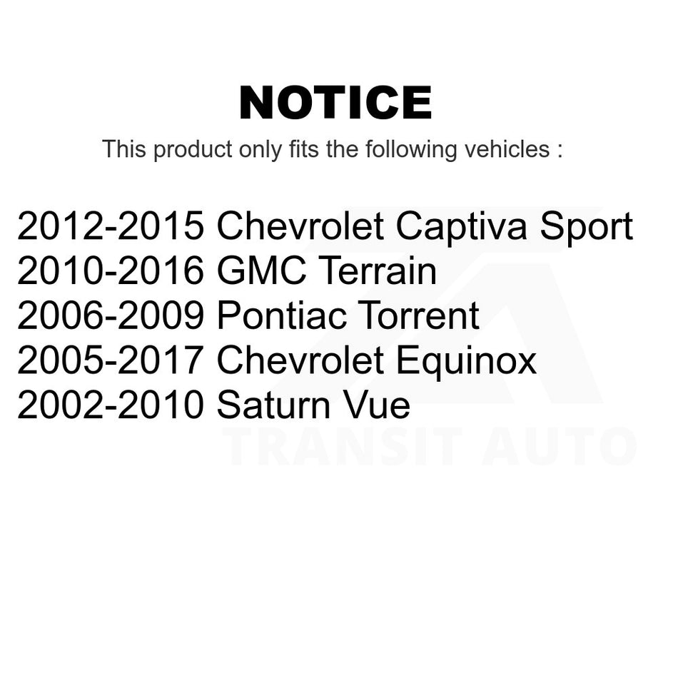 Front Lower Rearward Suspension Control Arm Bushing TOR-K200784 For Chevrolet Equinox GMC Terrain Saturn Vue Captiva Sport Pontiac Torrent