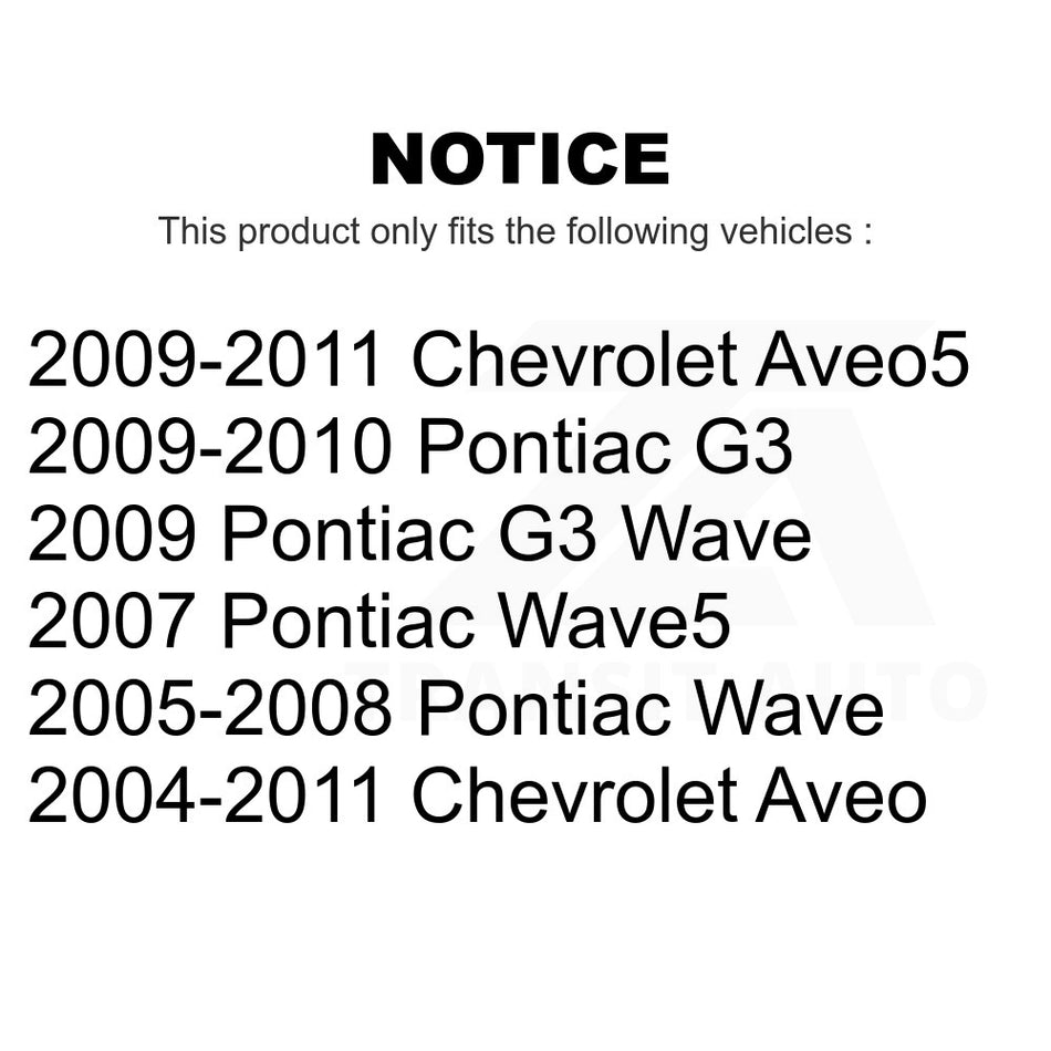 Front Lower Rearward Suspension Control Arm Bushing TOR-K200854 For Chevrolet Aveo Aveo5 Pontiac G3 Wave Wave5