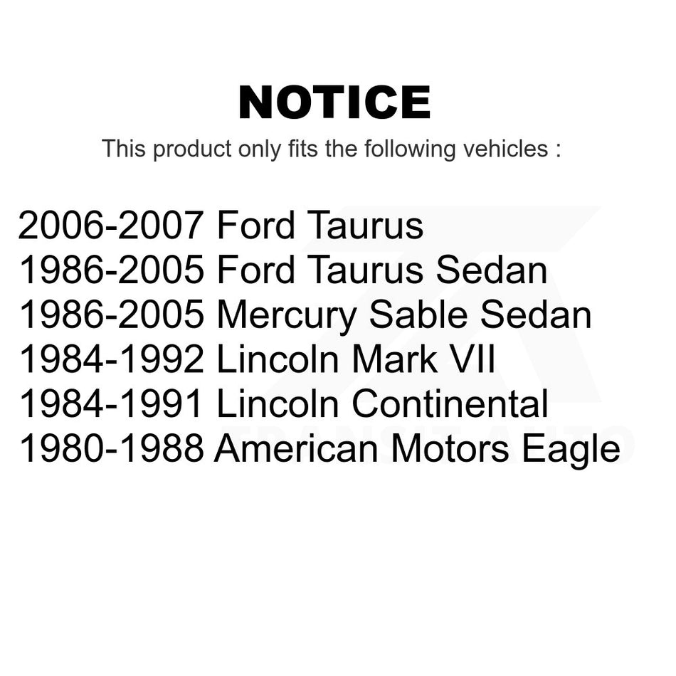 Suspension Stabilizer Bar Link Kit TOR-K3124 For Ford Taurus Mercury Sable Lincoln Mark VII Continental American Motors Eagle