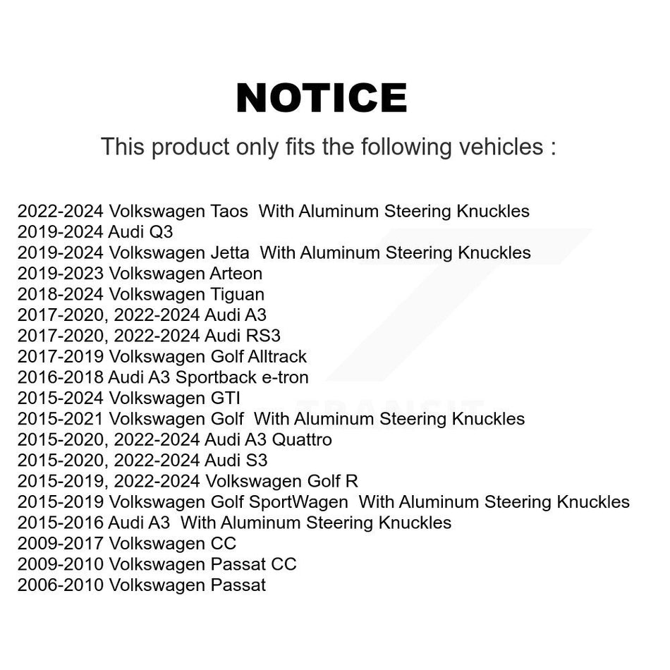 Front Left Lower Suspension Ball Joint TOR-K500016 For Volkswagen Tiguan Jetta Golf Audi Taos Q3 GTI