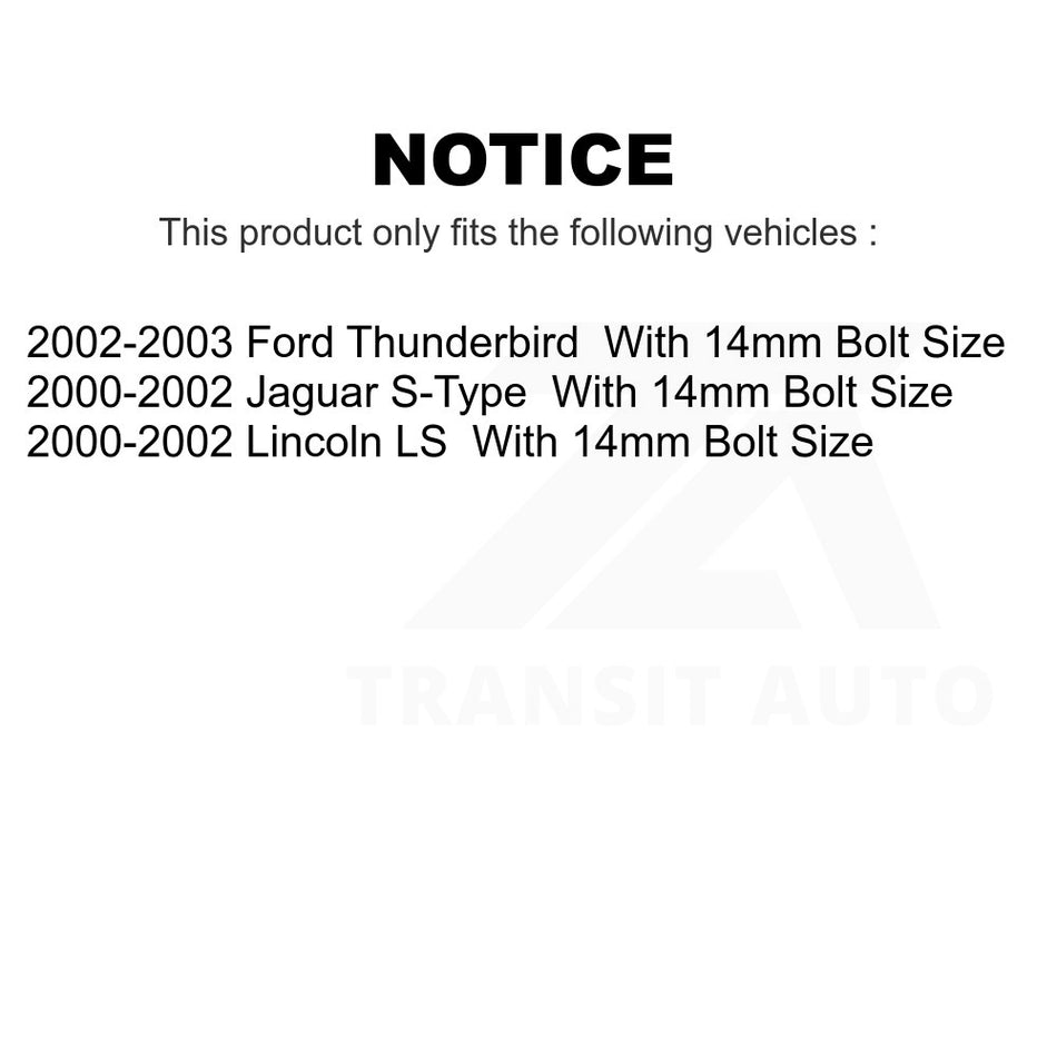 Front Lower Suspension Ball Joint TOR-K500084 For Lincoln LS Ford Thunderbird Jaguar S-Type With 14mm Bolt Size