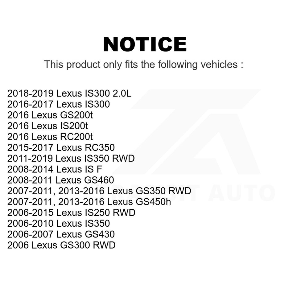 Front Right Lower Suspension Ball Joint TOR-K500123 For Lexus IS250 GS350 IS350 IS300 GS300 IS200t RC350 GS450h GS430 IS F RC200t GS460 GS200t