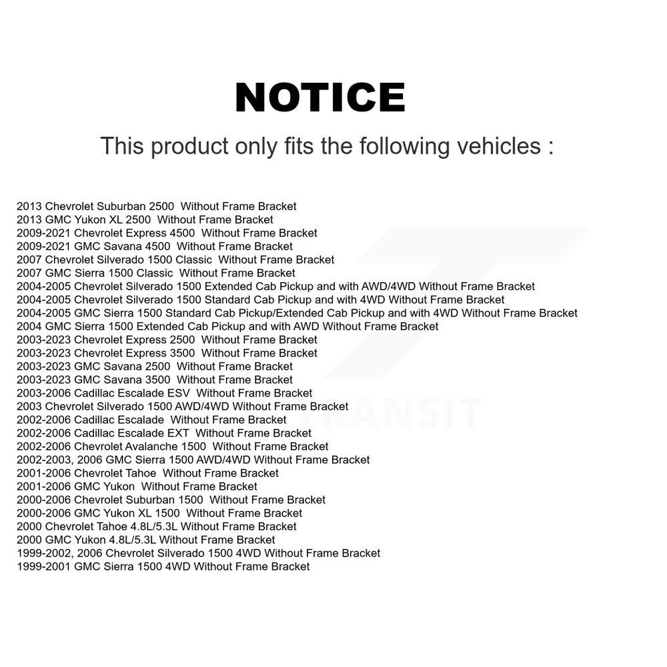 Front Steering Idler Arm TOR-K6534 For Chevrolet GMC Silverado 1500 Sierra Savana 2500 Express 3500