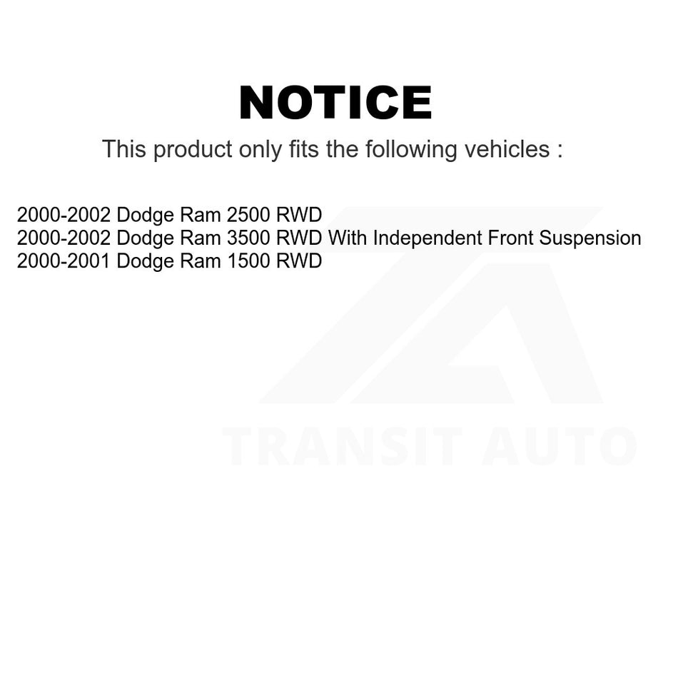 Front Upper Suspension Ball Joint TOR-K7366 For Dodge Ram 1500 2500 3500 RWD