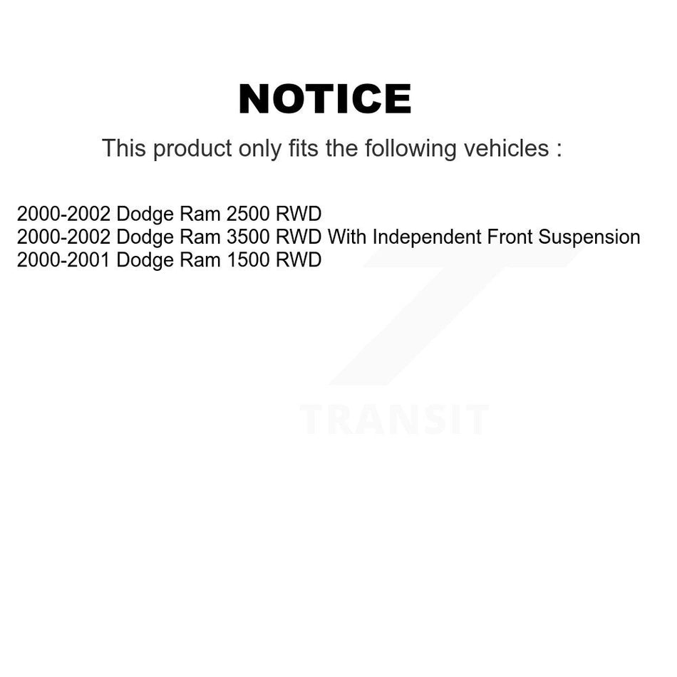 Front Upper Suspension Ball Joint TOR-K7366 For Dodge Ram 2500 1500 3500 RWD