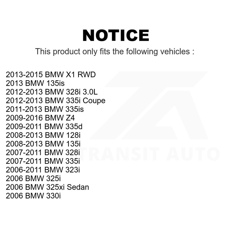 Front Right Suspension Stabilizer Bar Link Kit TOR-K750003 For BMW 328i 335i X1 325i 128i 330i Z4 135i 325xi 335d 335is 135is 323i