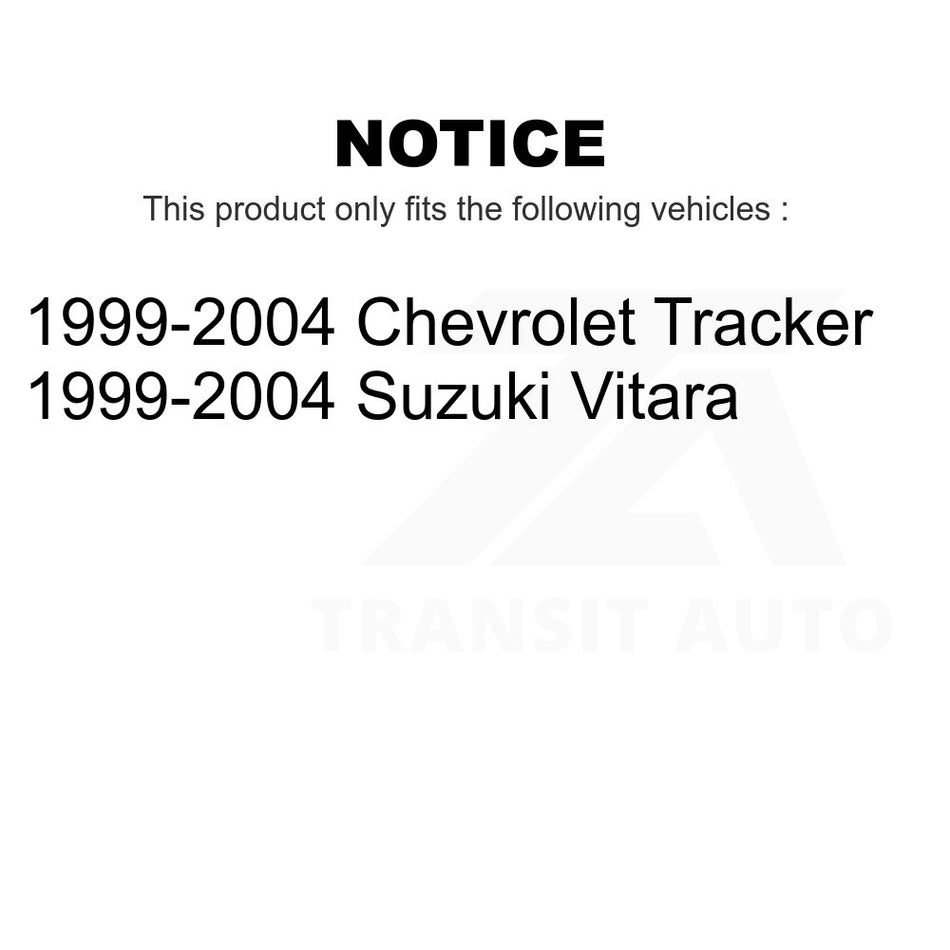 Front Suspension Stabilizer Bar Link Kit TOR-K750042 For 1999-2004 Chevrolet Tracker Suzuki Vitara