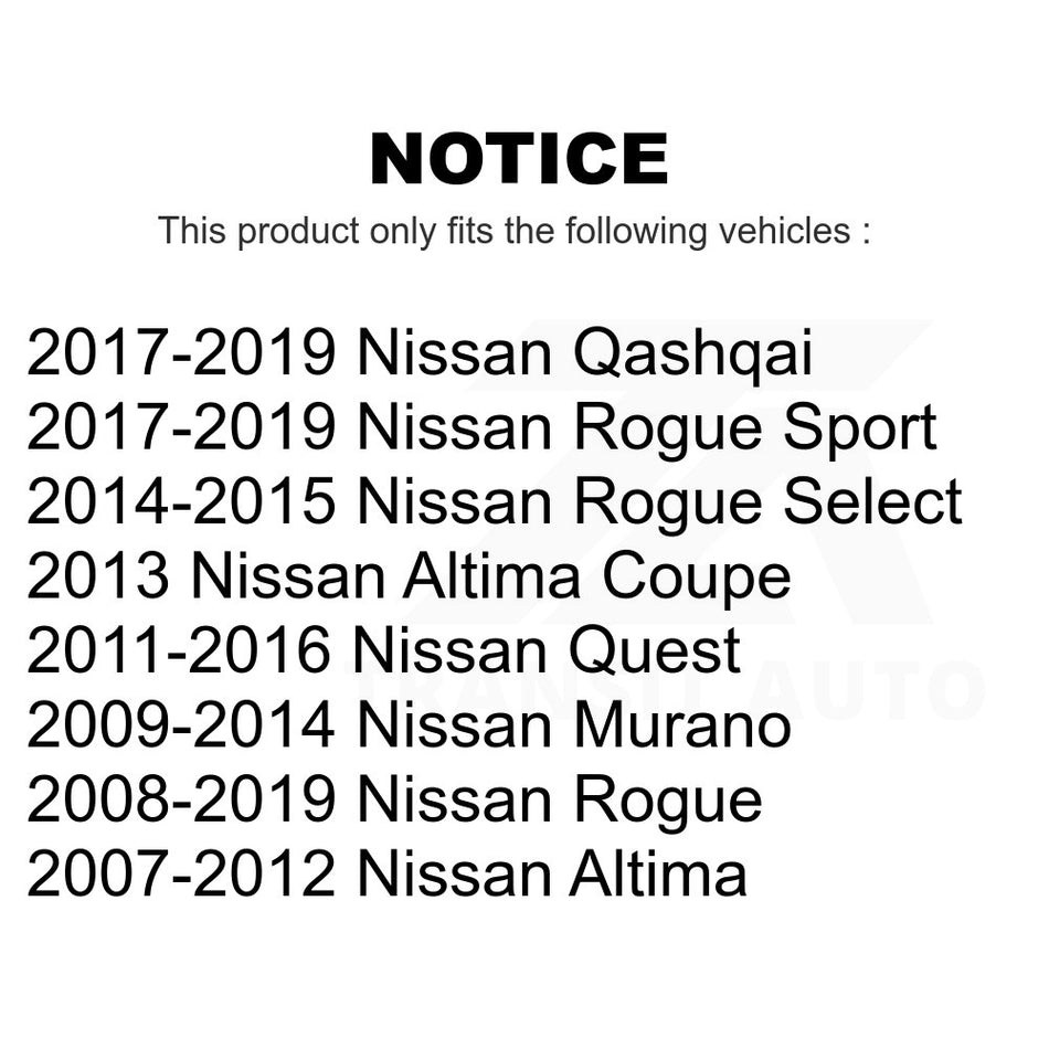 Front Right Suspension Stabilizer Bar Link Kit TOR-K750094 For Nissan Rogue Altima Murano Sport Select Quest Qashqai