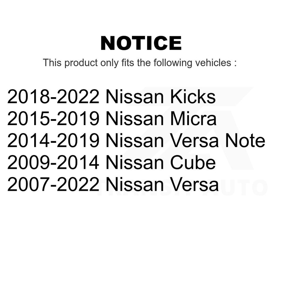 Suspension Stabilizer Bar Link Kit TOR-K750098 For Nissan Versa Note Kicks Cube Micra