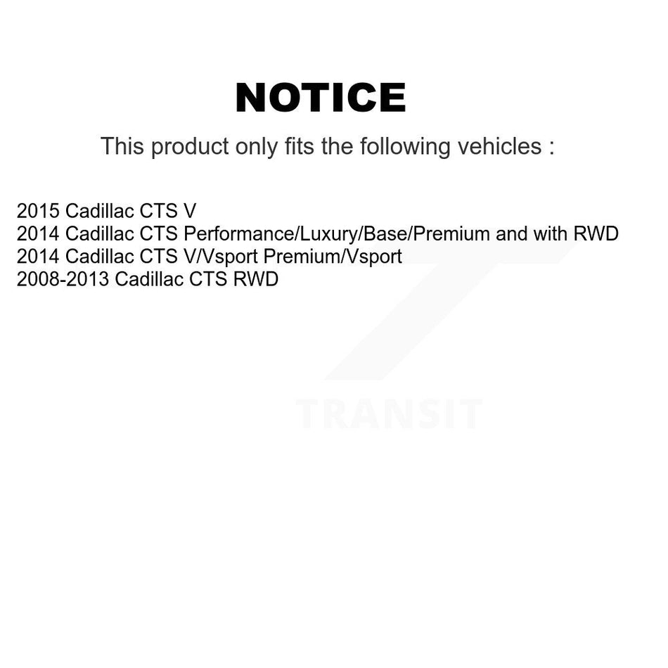 Front Suspension Stabilizer Bar Link Kit TOR-K750190 For Cadillac CTS