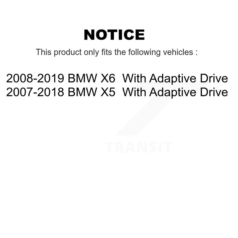 Front Right Suspension Stabilizer Bar Link Kit TOR-K750216 For BMW X5 X6 With Adaptive Drive