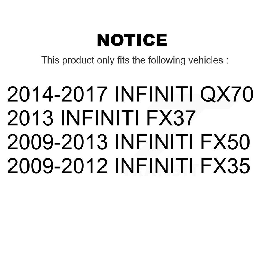 Front Left Suspension Stabilizer Bar Link Kit TOR-K750401 For INFINITI FX35 QX70 FX50 FX37