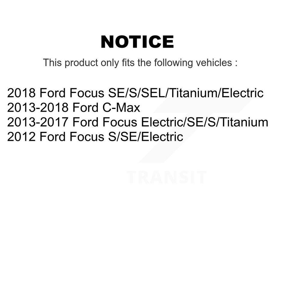 Rear Suspension Stabilizer Bar Link Kit TOR-K750465 For Ford Focus C-Max