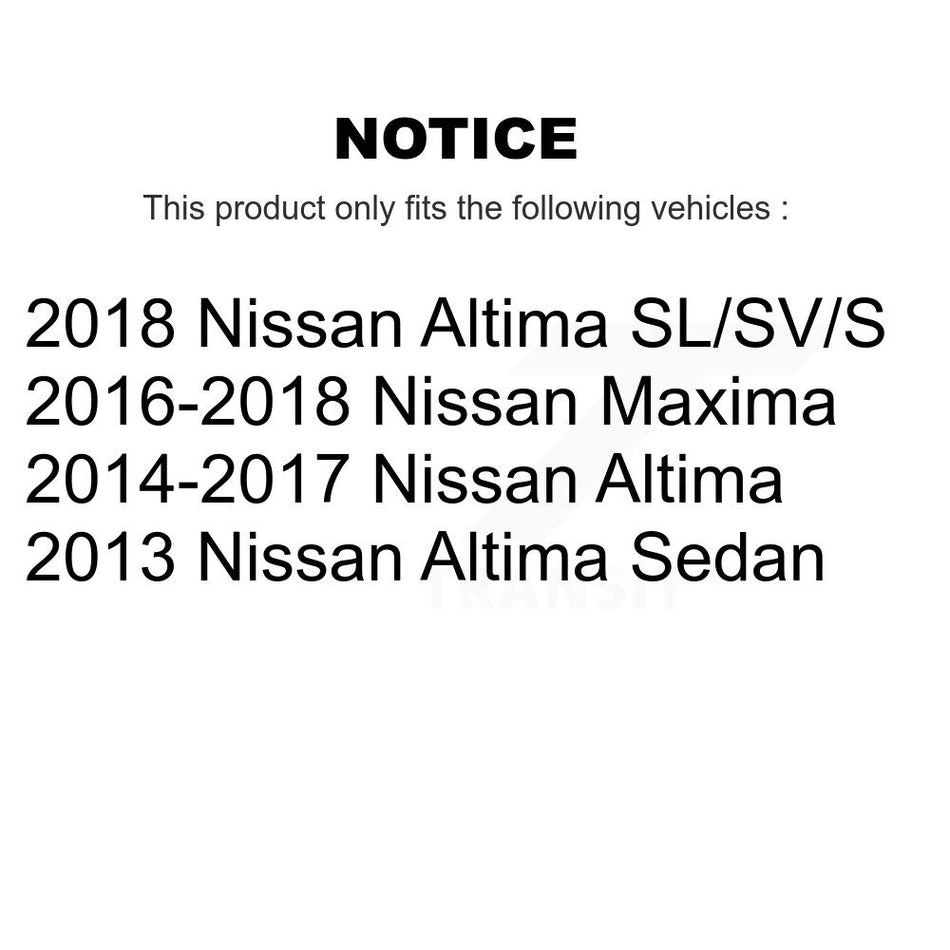 Rear Left Suspension Stabilizer Bar Link Kit TOR-K750662 For Nissan Altima Maxima