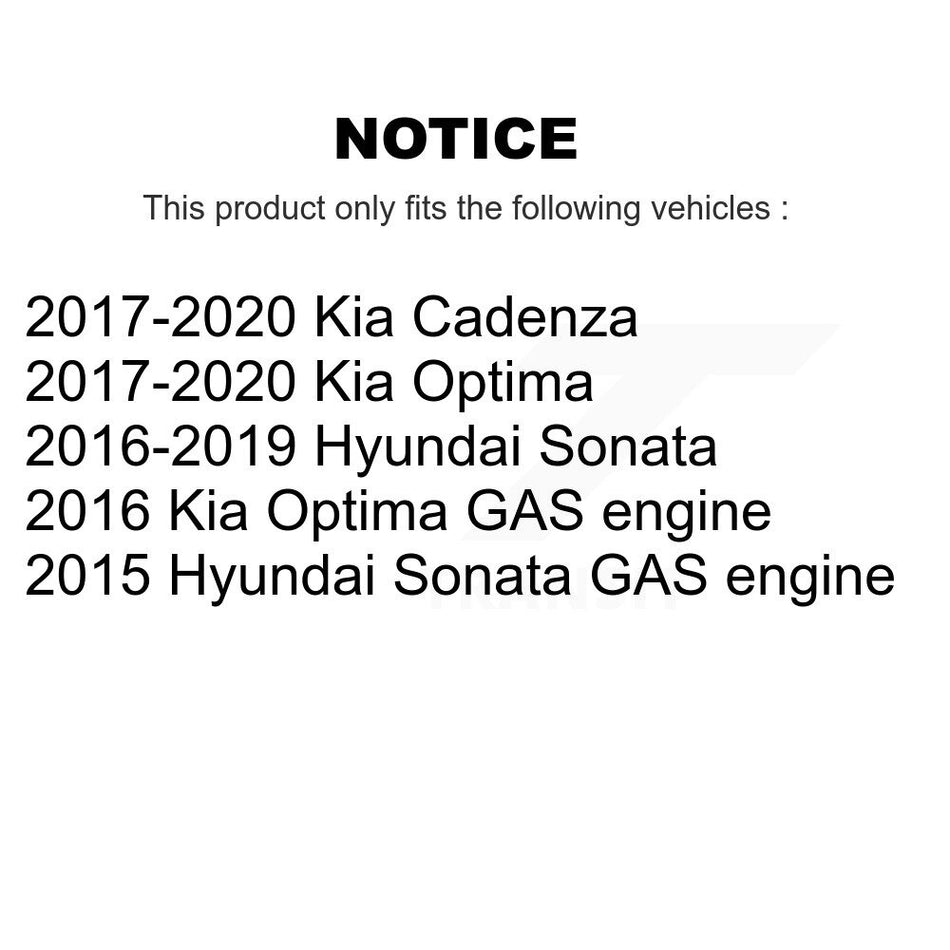 Front Left Suspension Stabilizer Bar Link Kit TOR-K750792 For Hyundai Sonata Kia Optima Cadenza