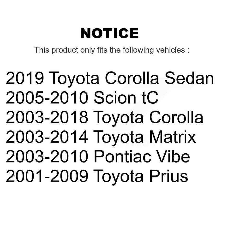 Front Suspension Stabilizer Bar Link Kit TOR-K80230 For Toyota Corolla Matrix Pontiac Vibe Prius tC