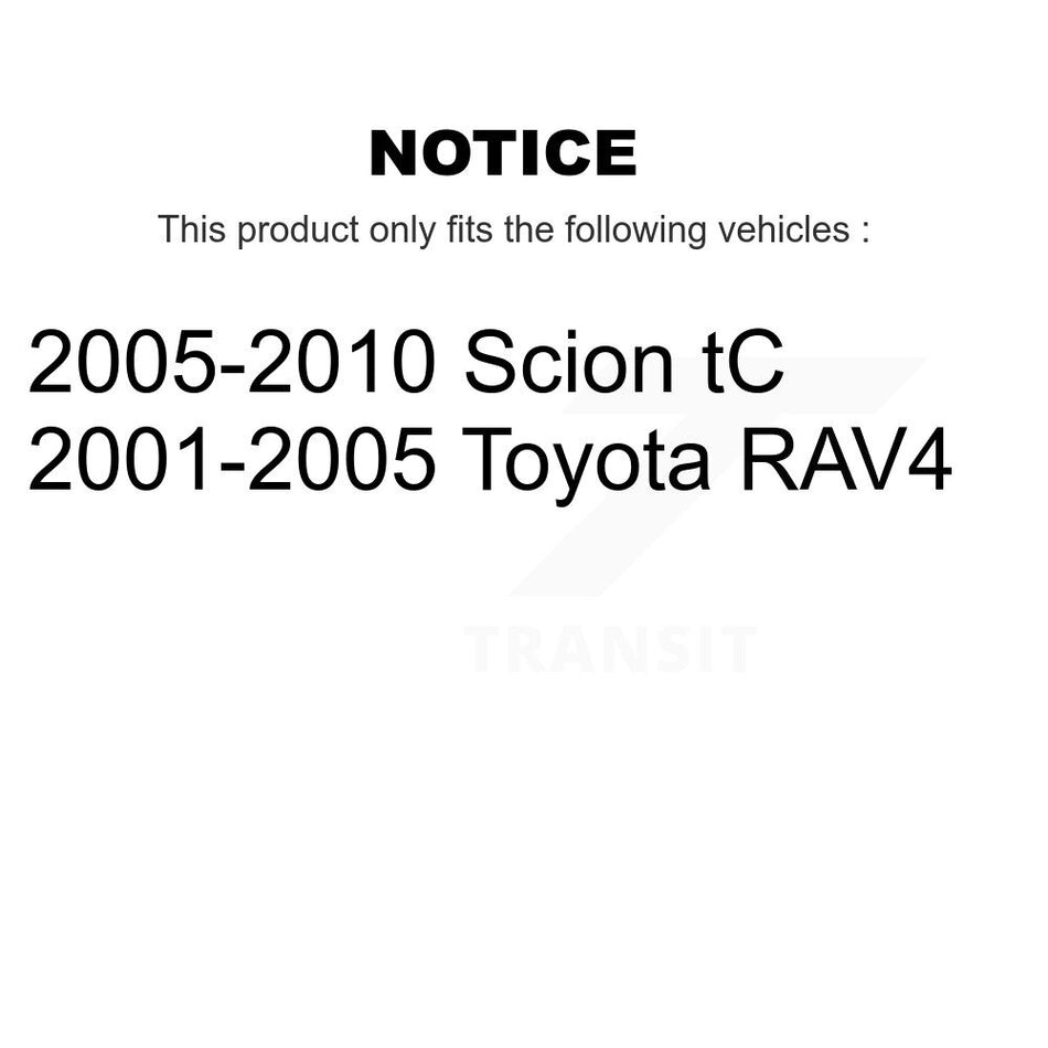 Rear Right Suspension Stabilizer Bar Link Kit TOR-K80298 For Toyota RAV4 Scion tC