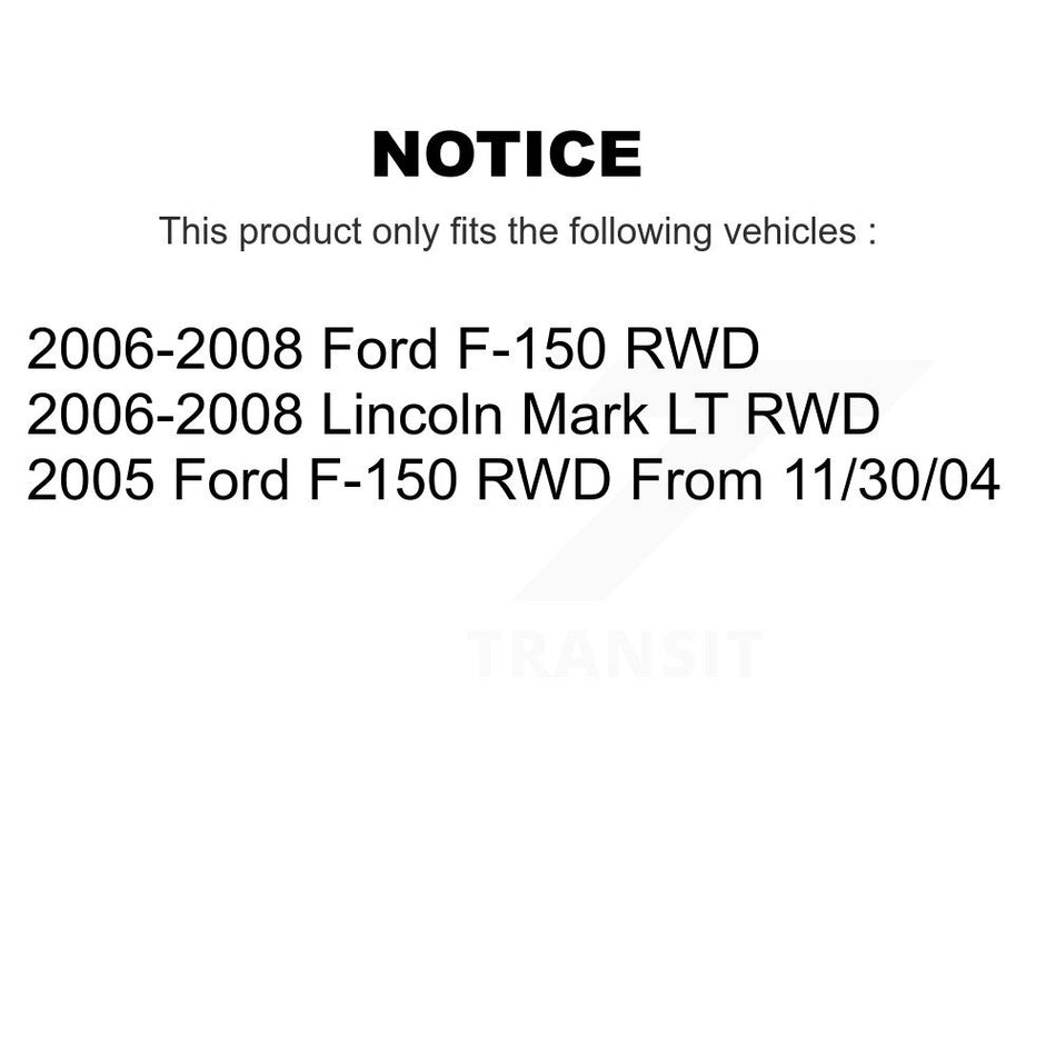 Front Suspension Stabilizer Bar Link Kit TOR-K80337 For Ford F-150 Lincoln Mark LT RWD