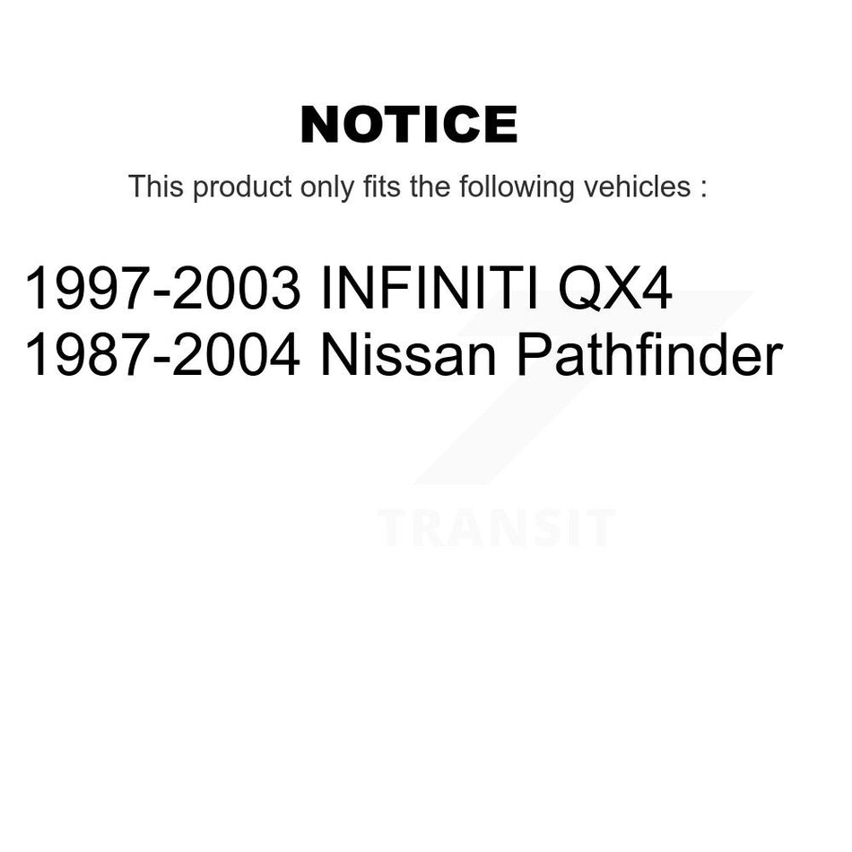 Rear Suspension Stabilizer Bar Link Kit TOR-K80435 For Nissan Pathfinder INFINITI QX4