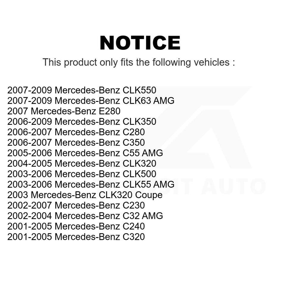 Rear Right Suspension Stabilizer Bar Link Kit TOR-K80455 For Mercedes-Benz C230 C240 CLK350 C320 C280 CLK320 CLK500 CLK550 C350 CLK55 AMG C32 C55 CLK63 E280