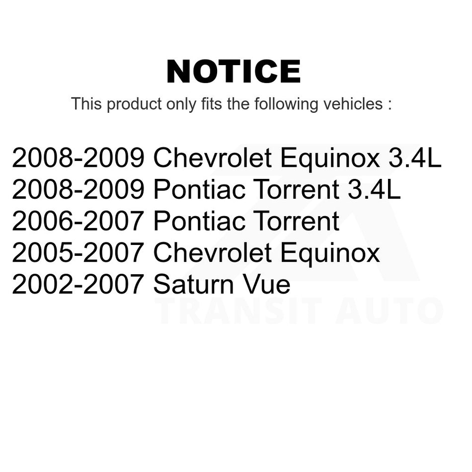 Front Left Suspension Stabilizer Bar Link Kit TOR-K80461 For Chevrolet Equinox Saturn Vue Pontiac Torrent