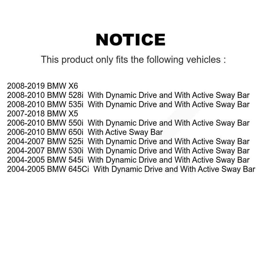 Rear Suspension Stabilizer Bar Link Kit TOR-K80472 For BMW X5 X6 530i 650i 525i 645Ci 528i 550i 545i