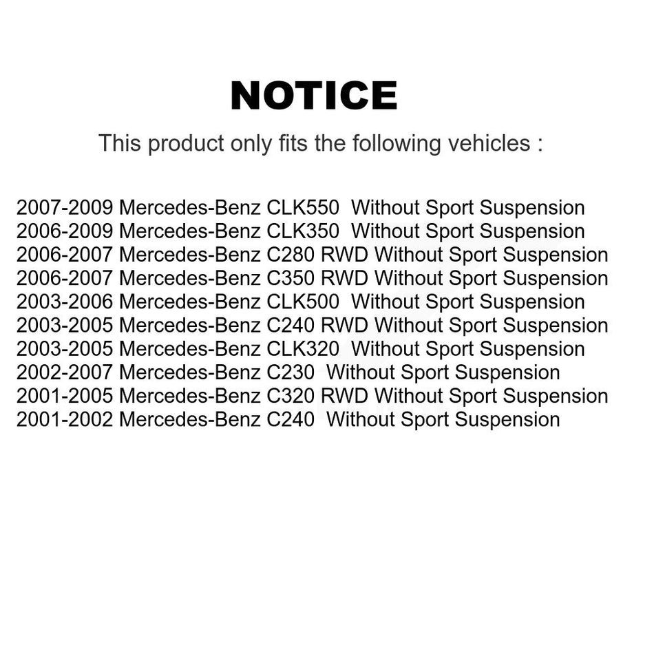 Front Suspension Stabilizer Bar Link Kit TOR-K80490 For Mercedes-Benz C230 C240 C280 CLK350 CLK320