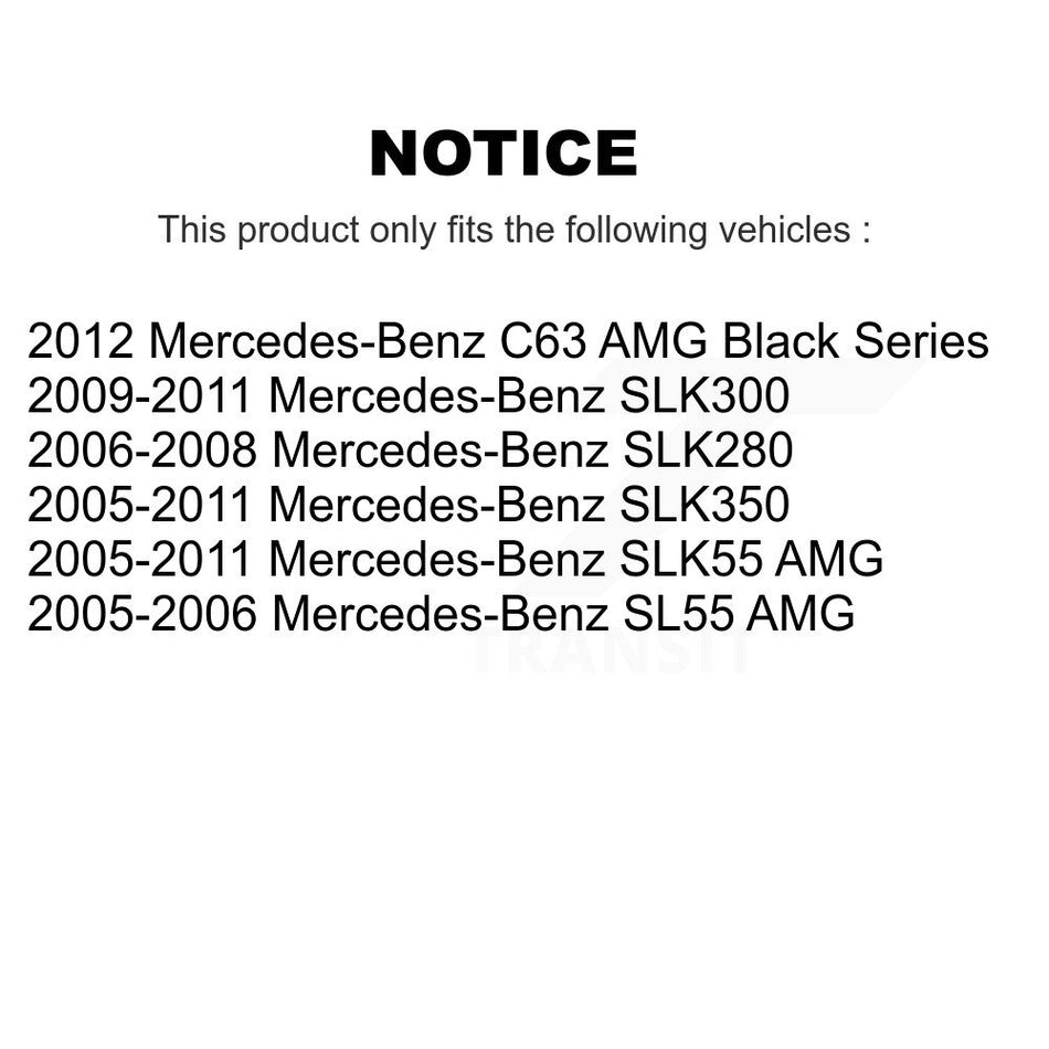 Front Suspension Stabilizer Bar Link Kit TOR-K80495 For Mercedes-Benz SLK350 SLK280 SLK55 AMG SLK300