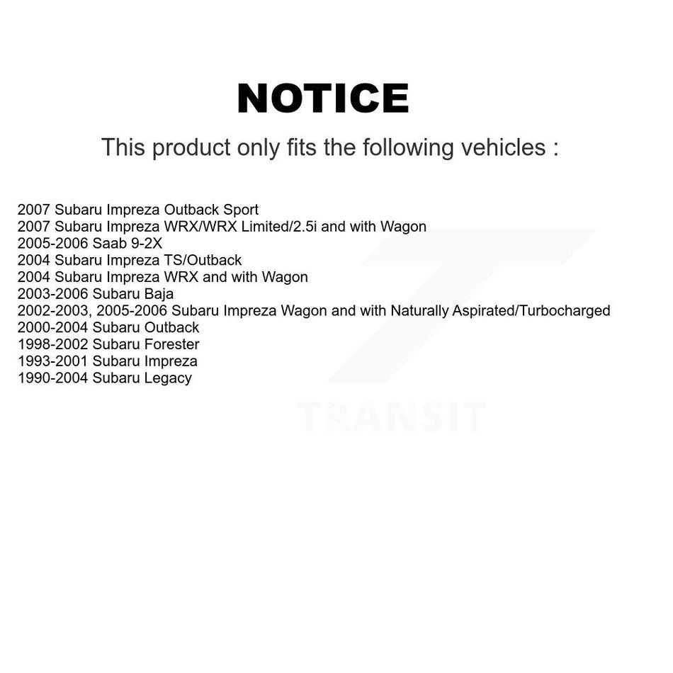 Front Suspension Stabilizer Bar Link Kit TOR-K80693 For Subaru Impreza Legacy Outback Forester Baja
