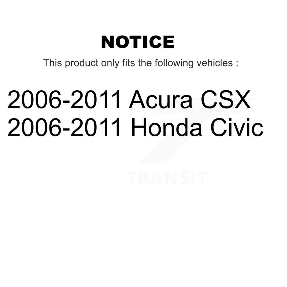 Front Left Suspension Stabilizer Bar Link Kit TOR-K80769 For 2006-2011 Honda Civic Acura CSX