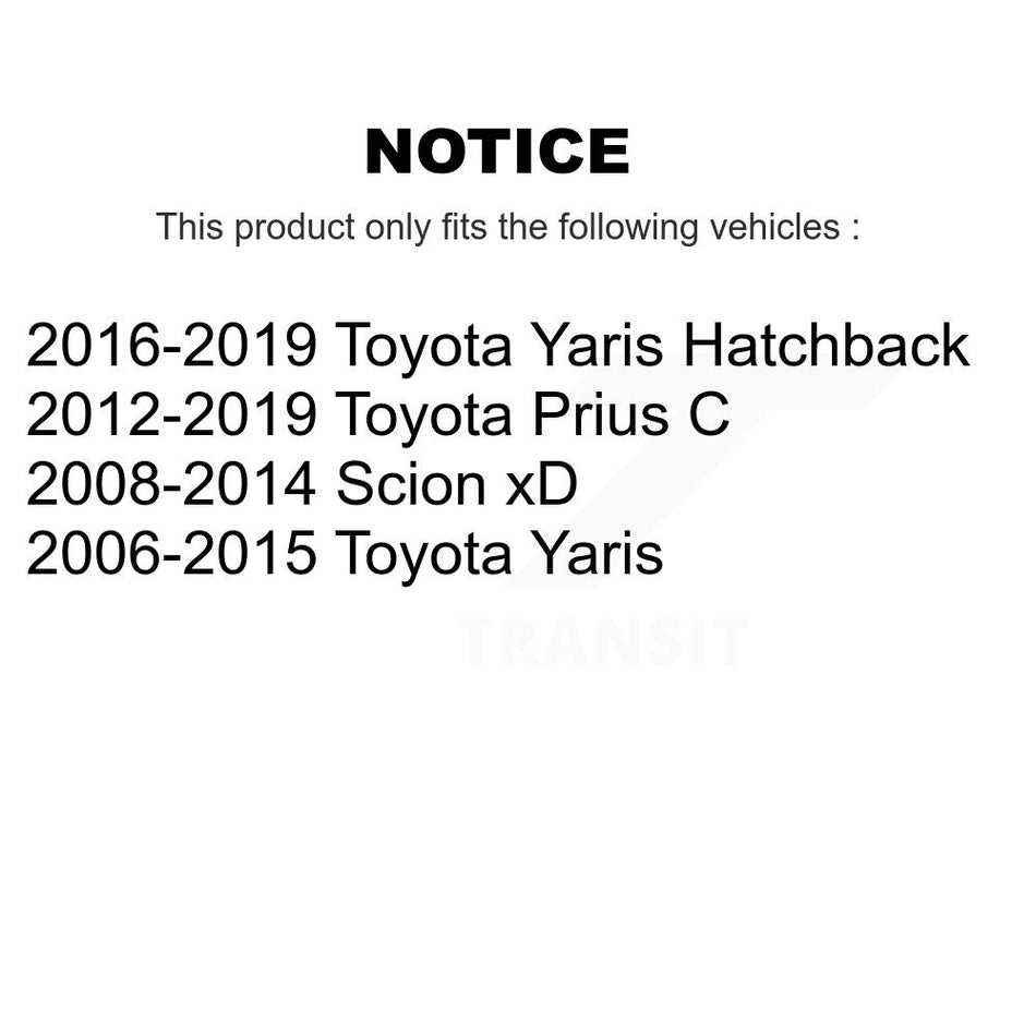 Front Suspension Stabilizer Bar Link Kit TOR-K80879 For Toyota Yaris Prius C Scion xD