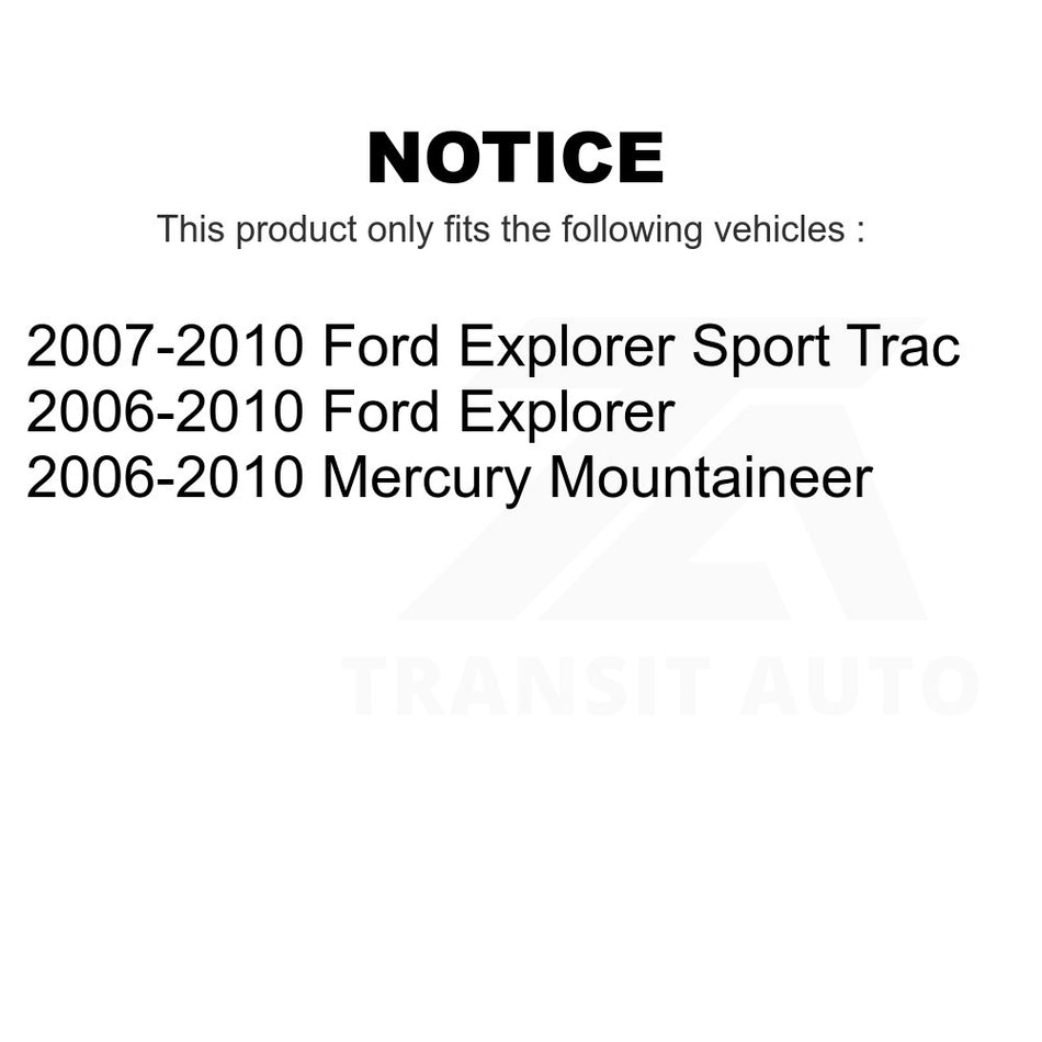 Rear Suspension Stabilizer Bar Link Kit TOR-K80898 For Ford Explorer Sport Trac Mercury Mountaineer