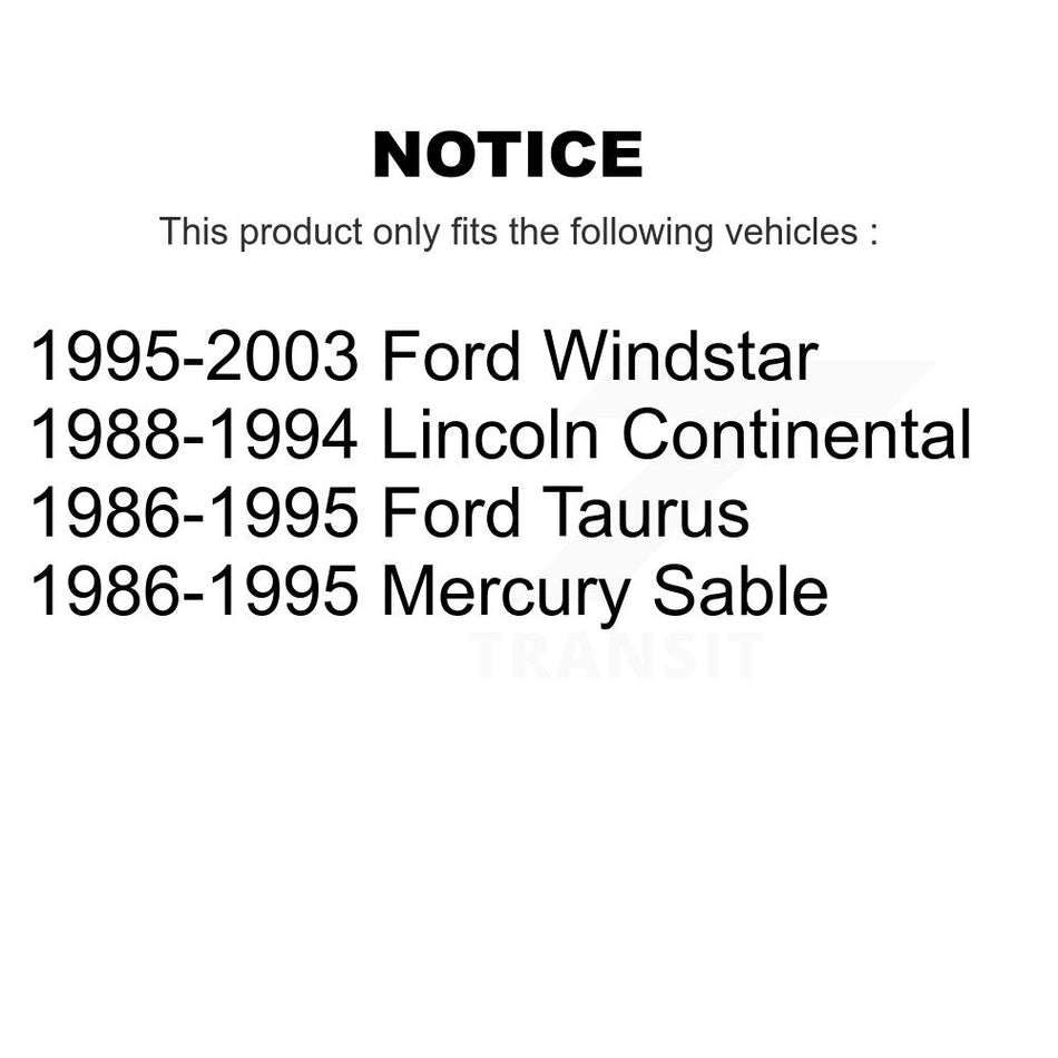 Front Suspension Stabilizer Bar Link Kit TOR-K8702 For Ford Windstar Taurus Mercury Sable Lincoln